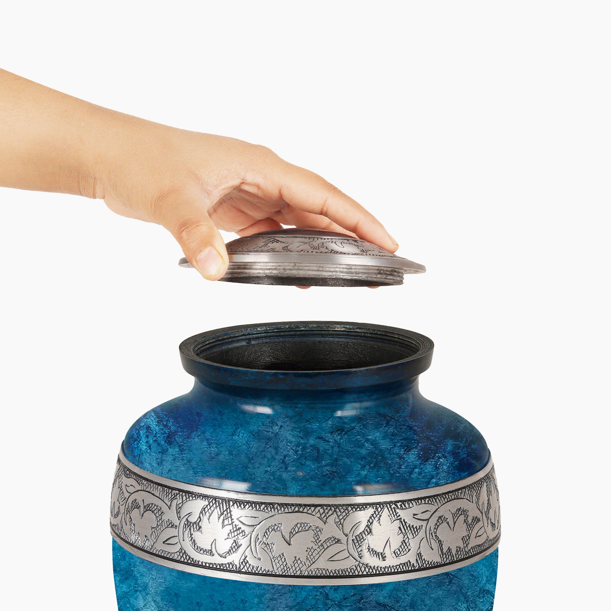 Blue Marble Urn