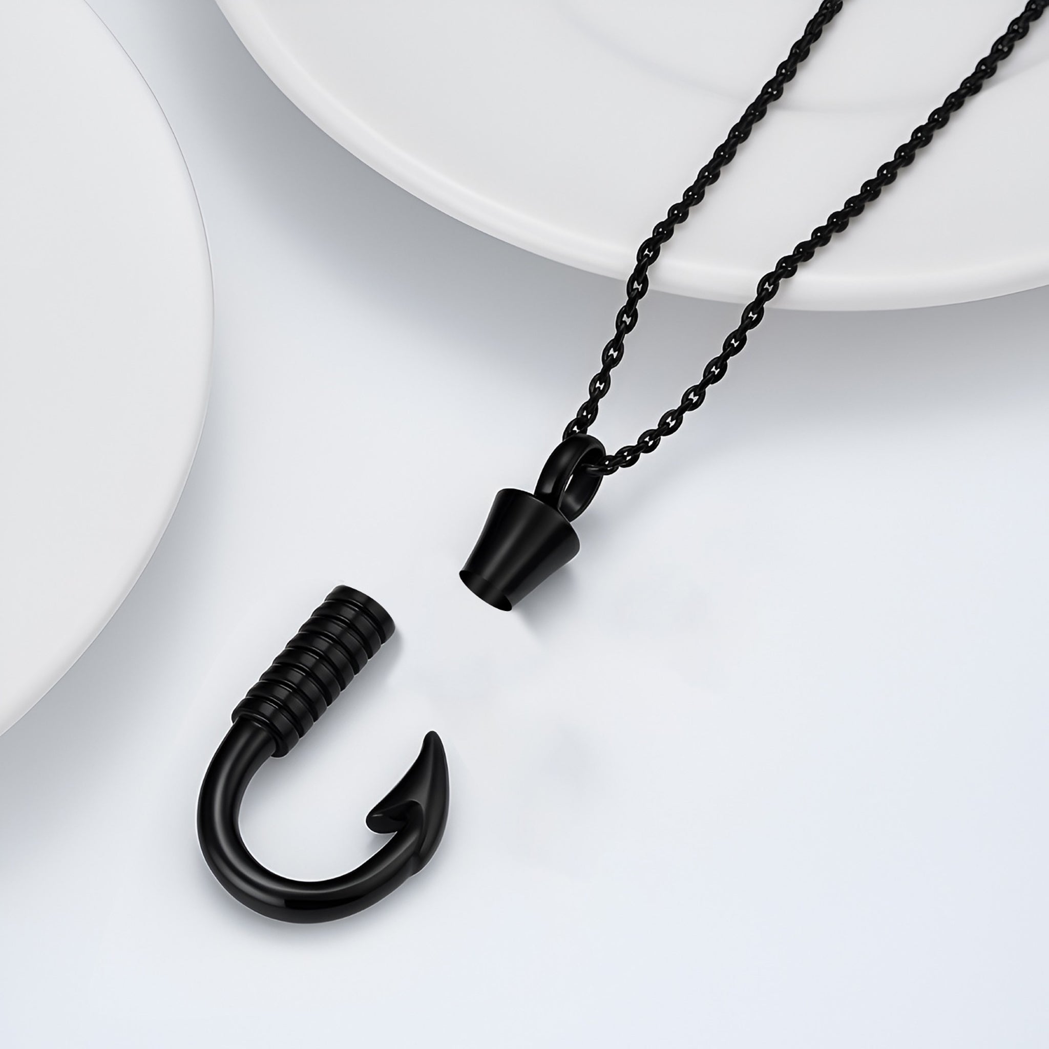 Fishing Hook Keepsake Necklace
