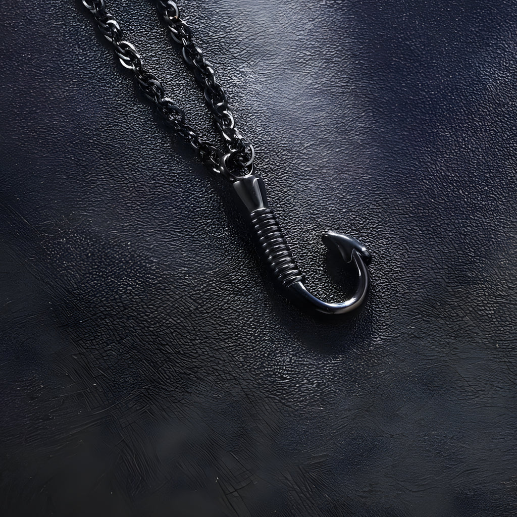 Fishing Hook Keepsake Necklace