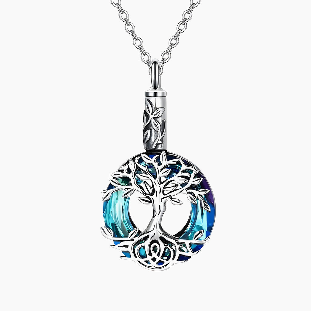 Circular Tree of Life Keepsake Necklace