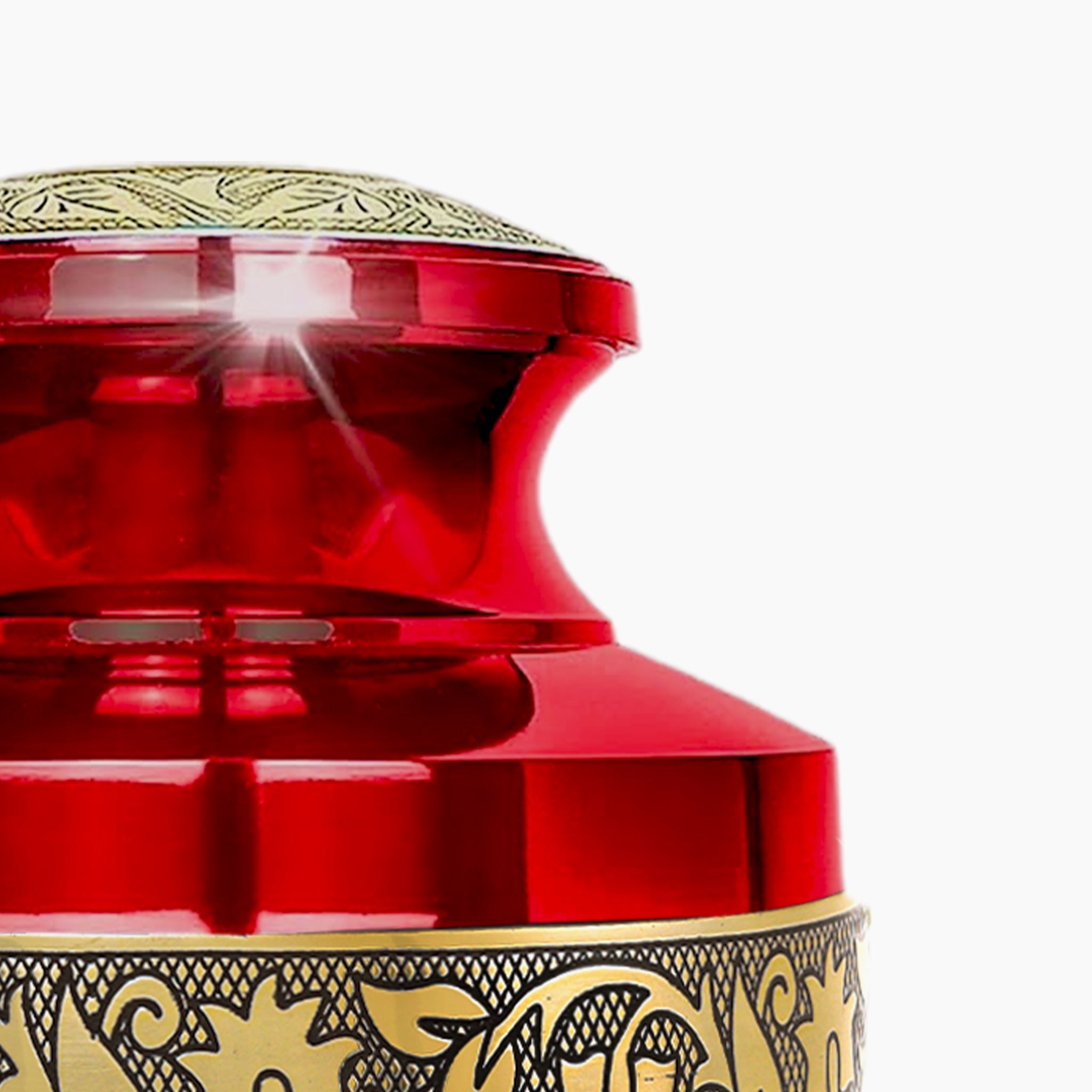 Red & Gold Grecian Urn