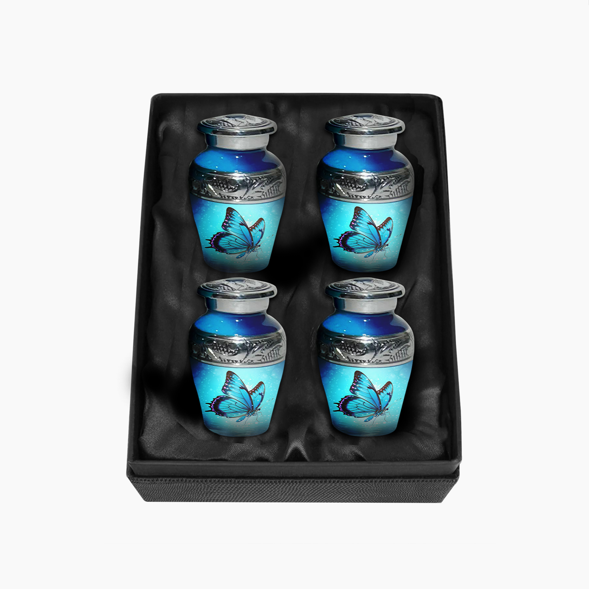 Blue Butterfly Urn