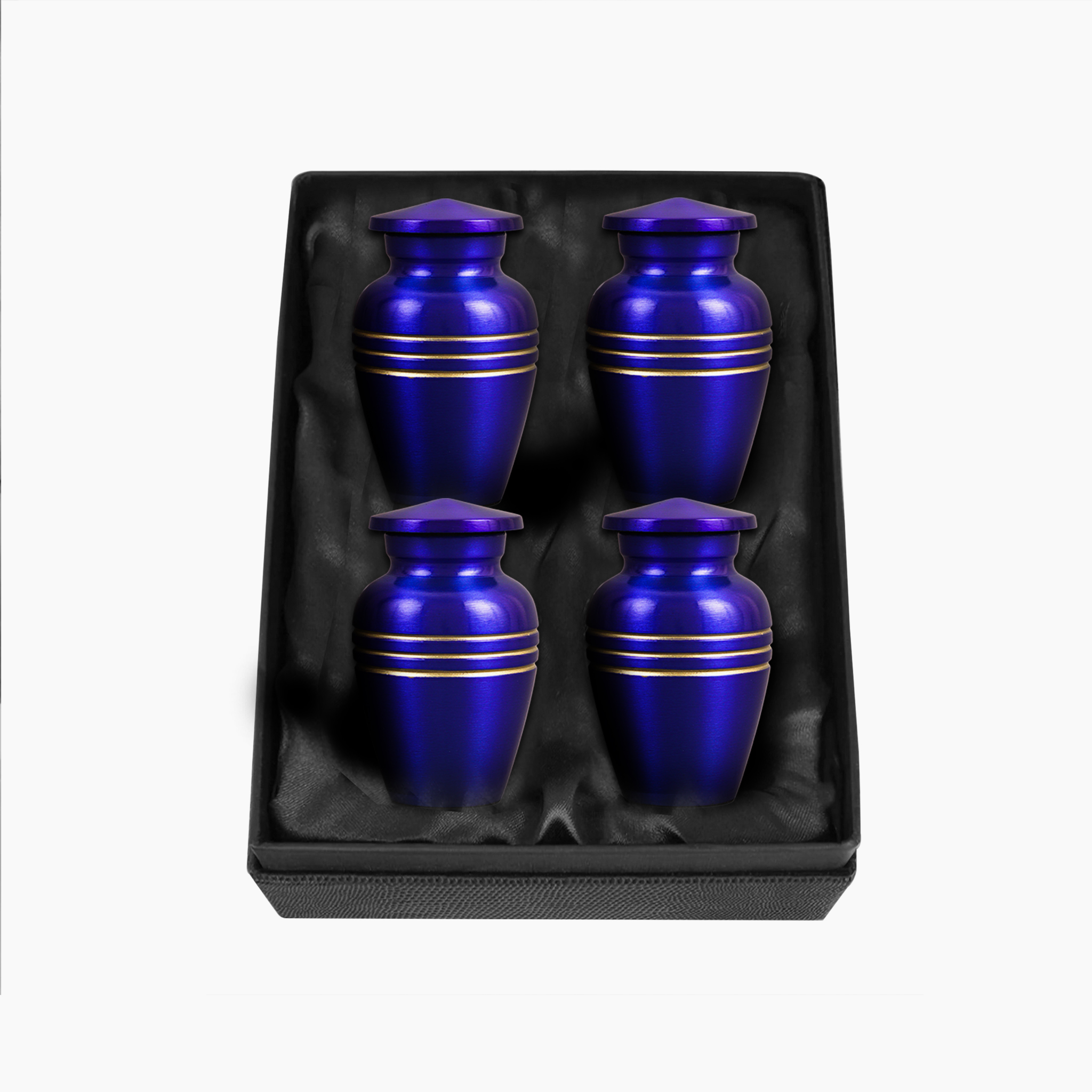 Royal Blue & Gold Accents Pewter Urn