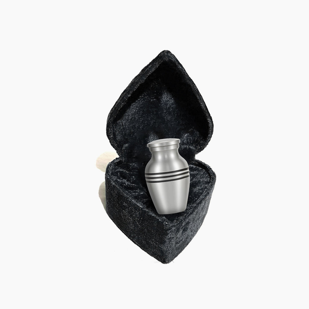 Silver Pewter Urn